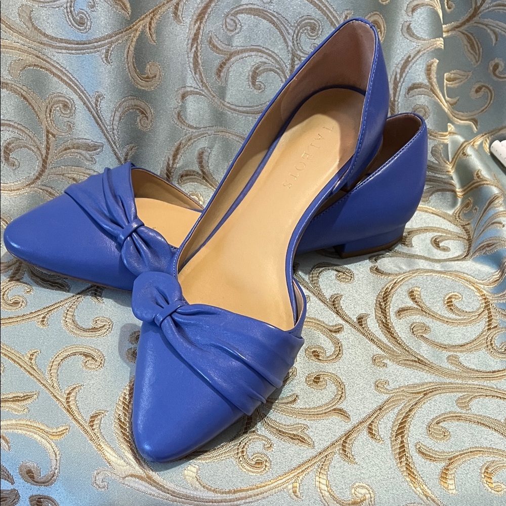 Talbots Women's Royal Blue Knot Flats